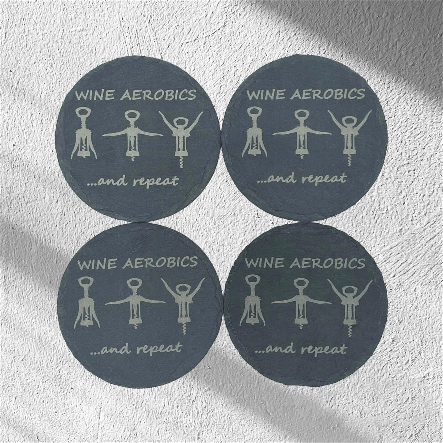 Wine Aerobics Coasters